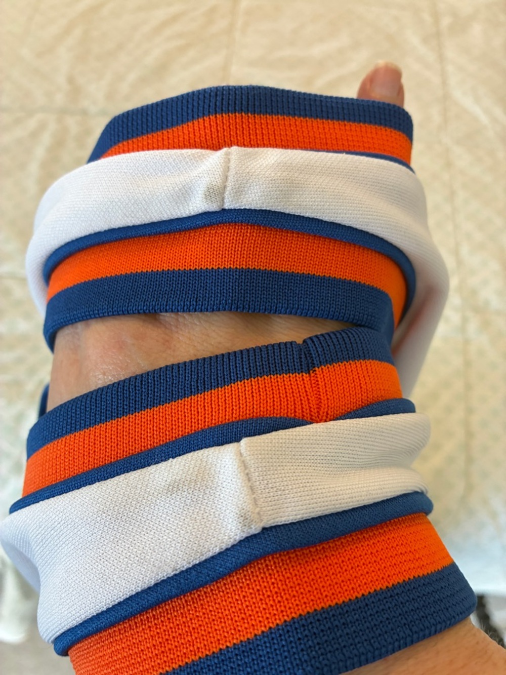 Vintage White NY Knicks Sports Jersey Mini Dress Blue Orange New York - Picture 10 of 10